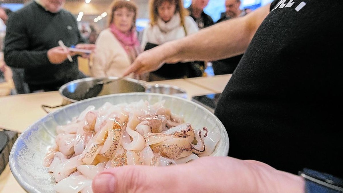 El calamar fue el protagonista en la última parada de la gira, la pasada semana en Salou.