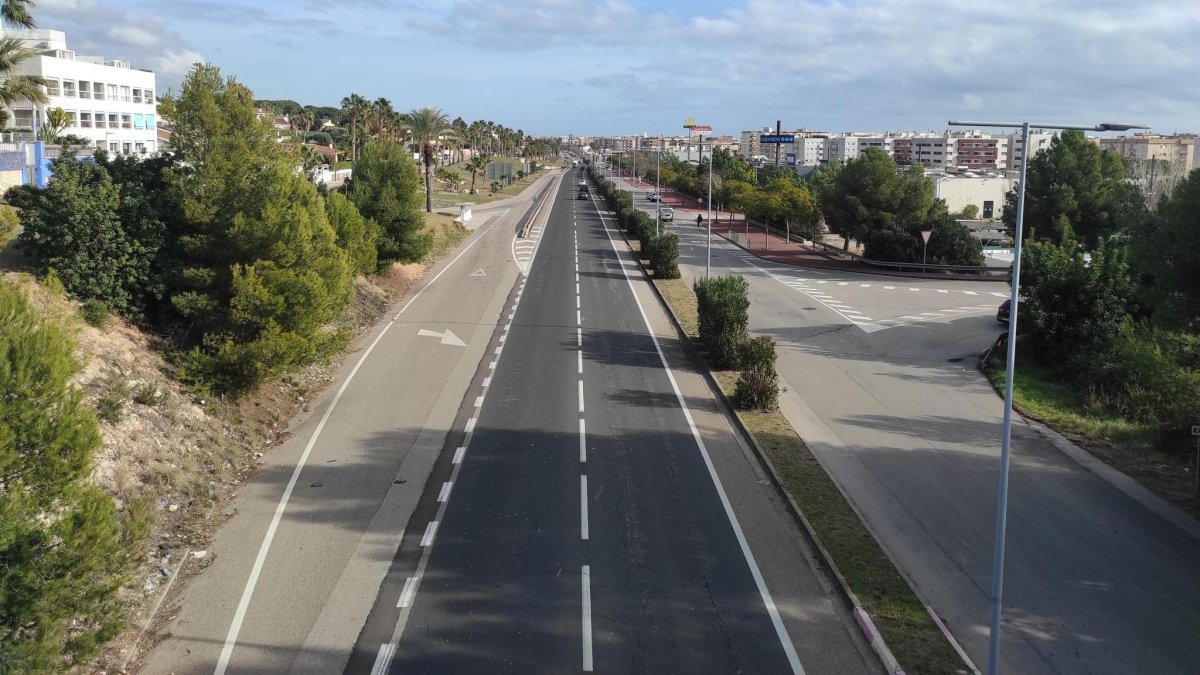 La C-31 a su paso por la zona de Mas Mel