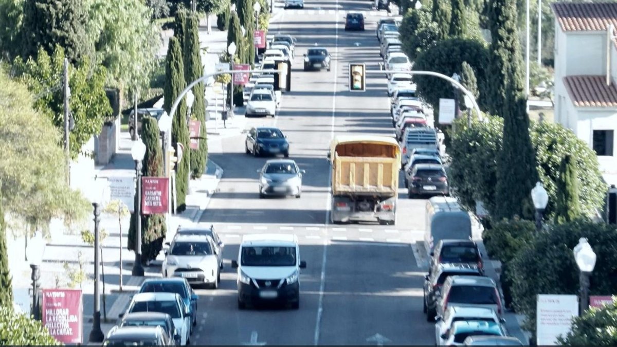 El control de tráfico de la Guàrdia Urbana del pasado 7 de enero se realizó en la Via Augusta.