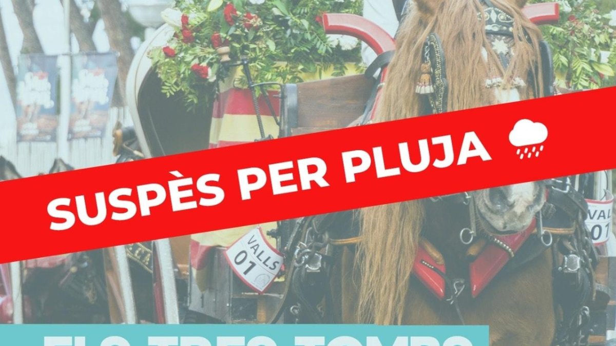 Los Tres Tombs se tenían que celebrar este sábado, día de Sant Antoni.