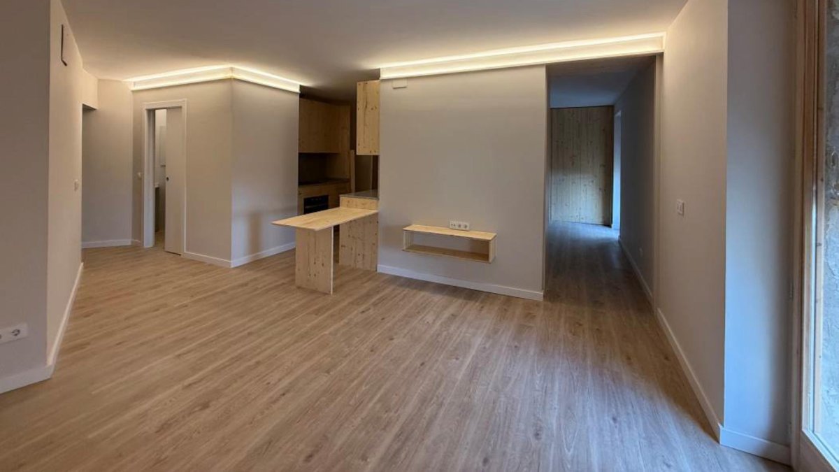 Interior de una vivienda destinada a alquiler social.