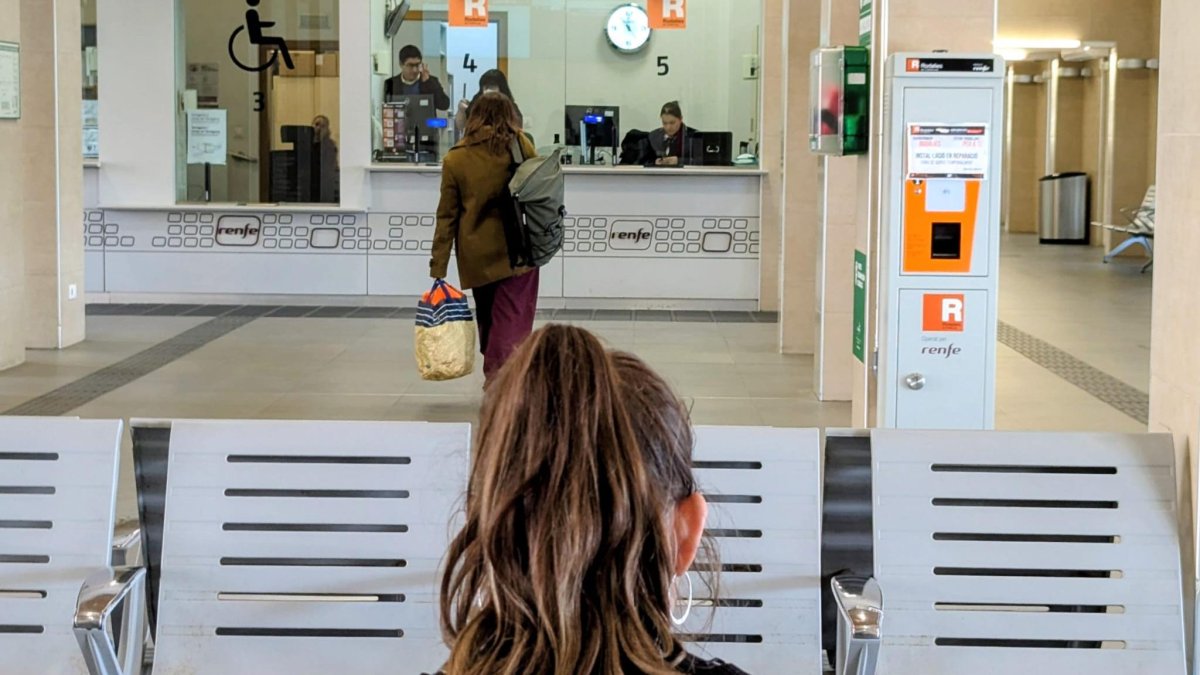 La estación de tren de Tarragona, vacía, sin Rodalies