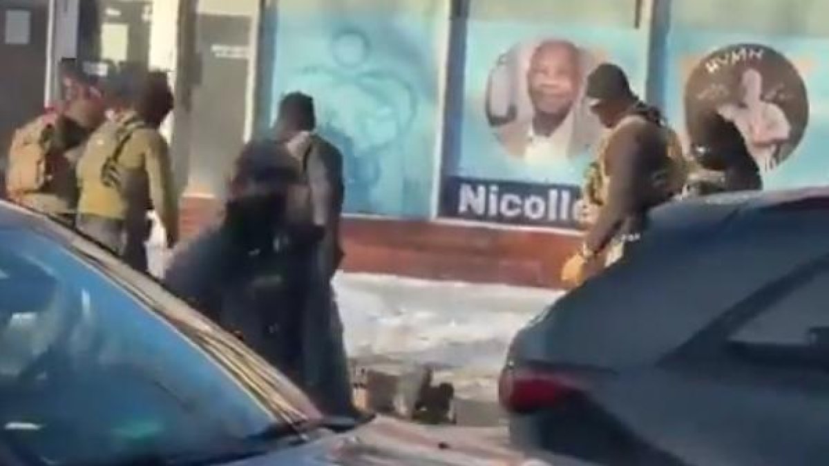 Captura del video en el que abaten al hombre