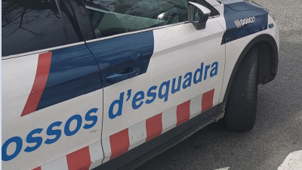 Un vehículo de los Mossos d'Esquadra