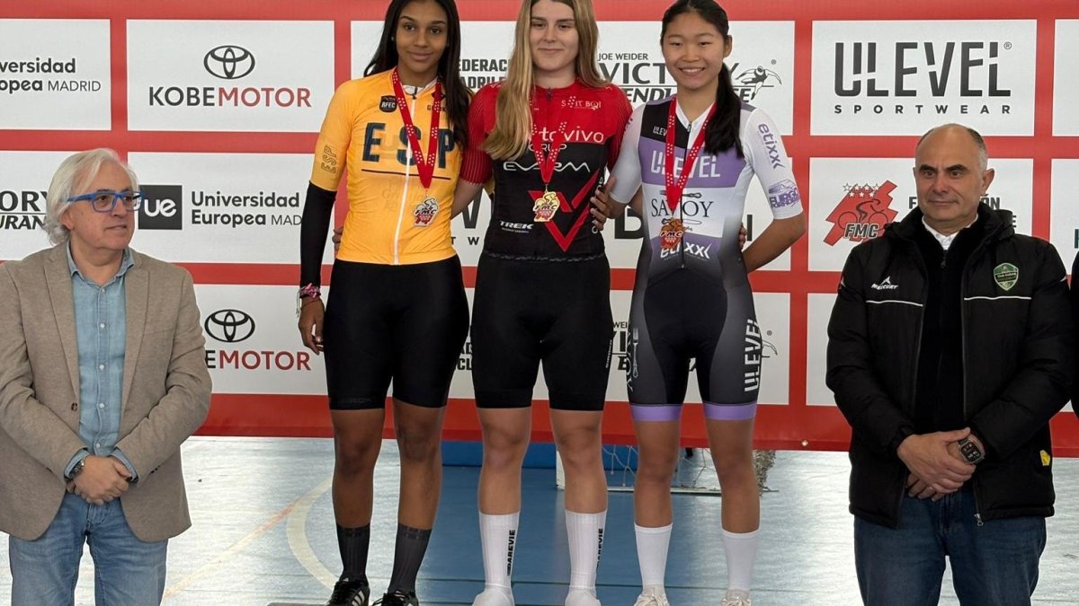 Noa Moreno (centro) subió tres veces a lo más alto del podio.