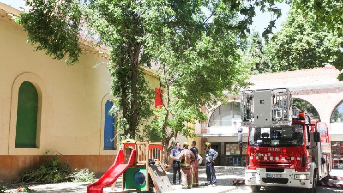 Fallece el niño herido por la caída de una rama en una escuela de Reus