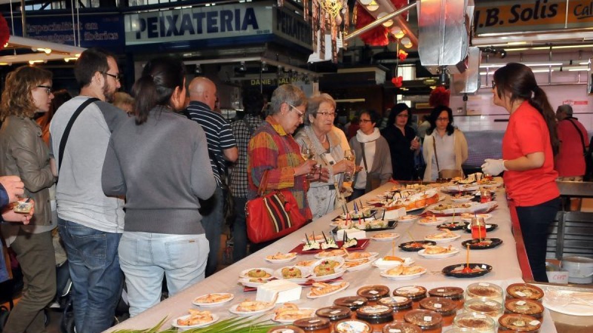 Imatge d'arxiu de l'acte central de l'any passat de 'Menja't el Mercat'.
