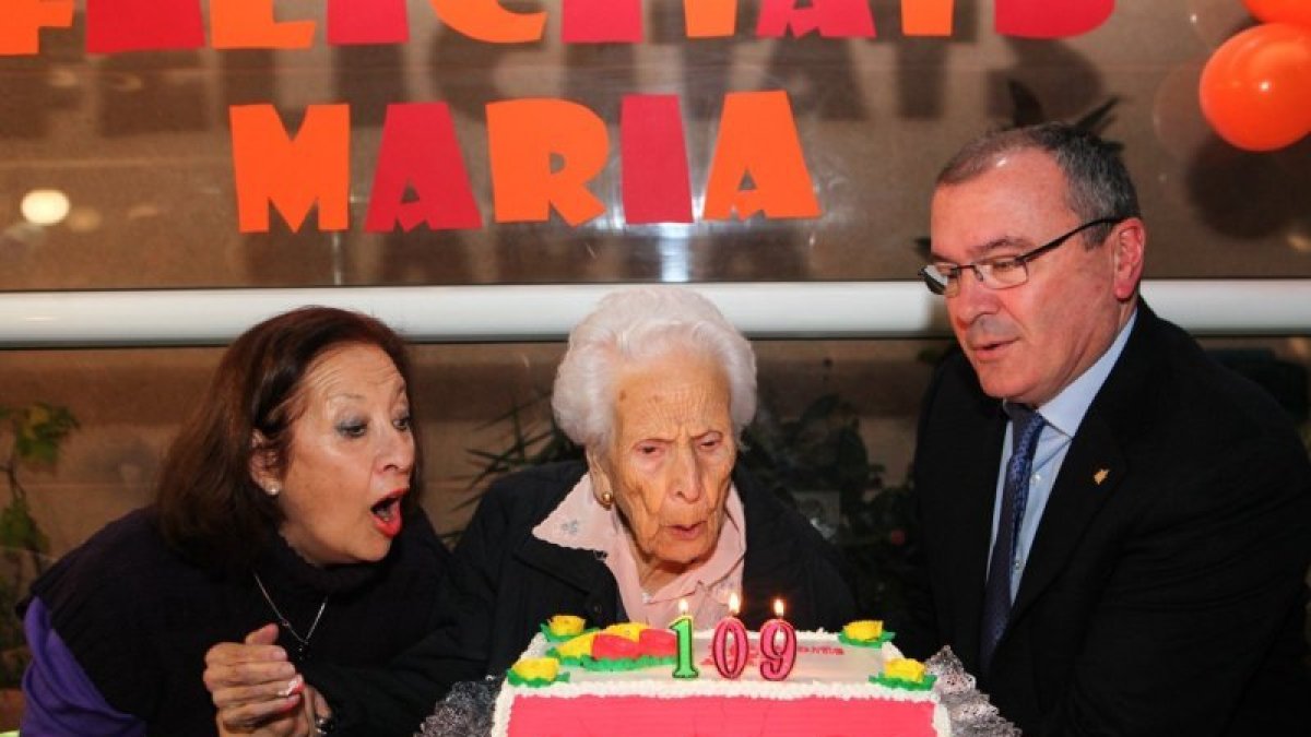 La Maria Medina Prieto va complir ahir 109 anys des del Centre Socio-sanitari Ciutat de Reus, on es troba actualment ingressada.