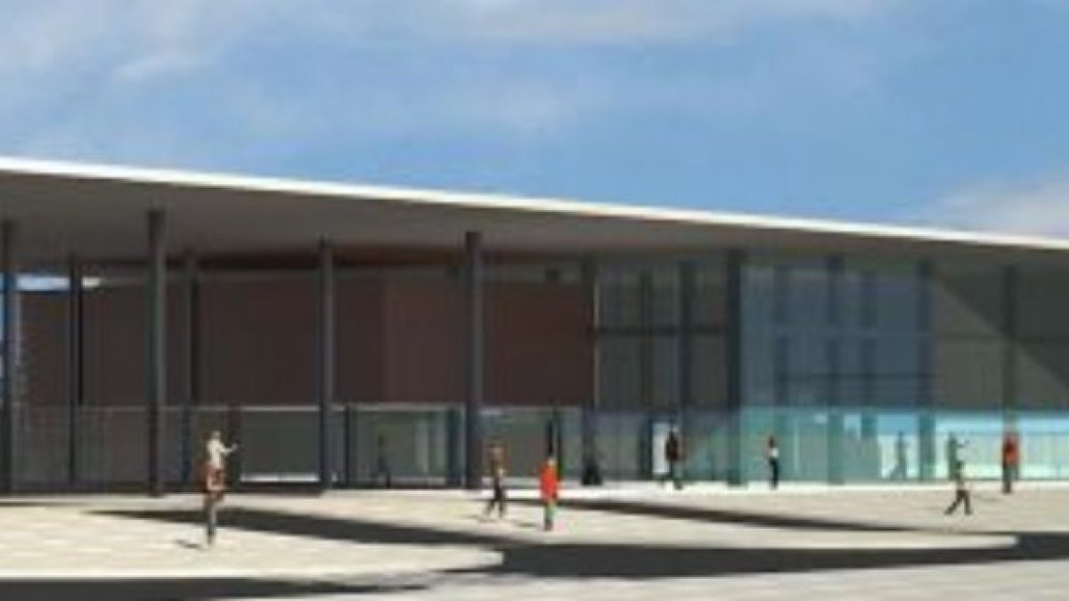 Imatge virtual de la futura estació ferroviària que s'ha projectat de construir a Salou quan entri en funcionament el Corredor del Mediterrani. ACN