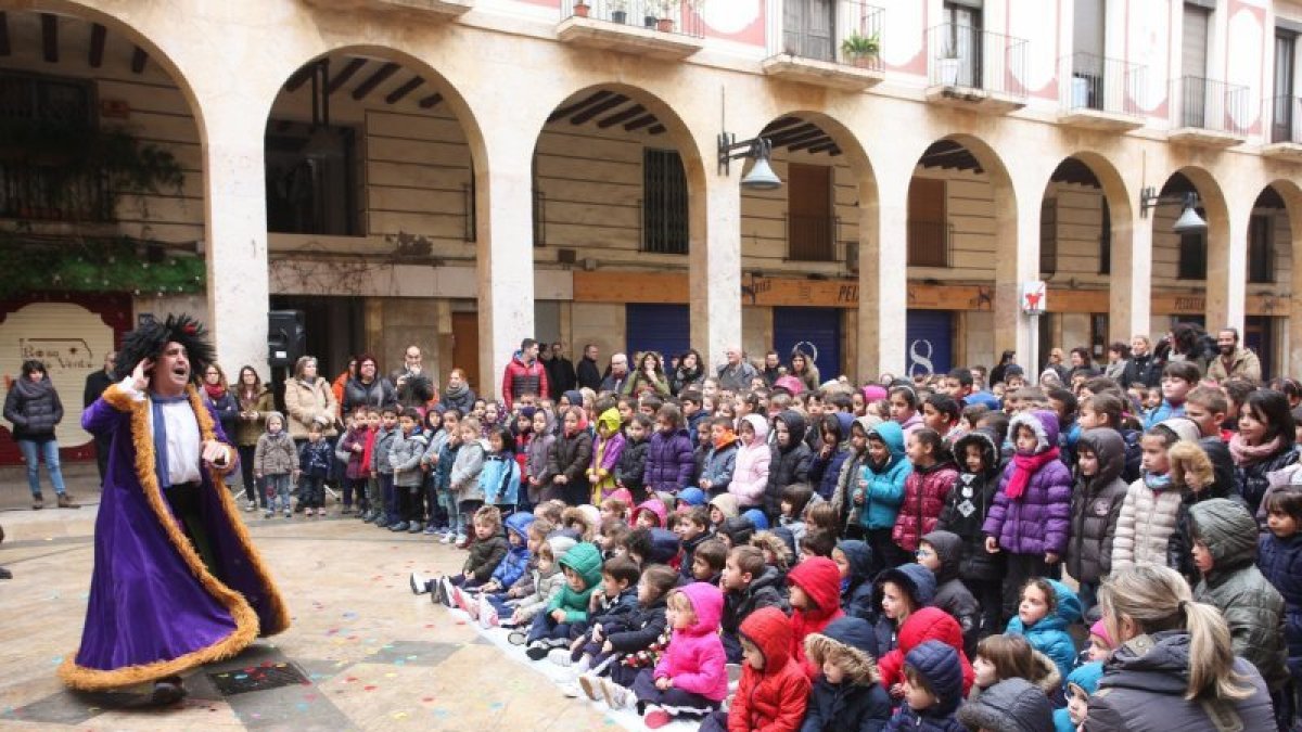 Un dels moments de la serra de la primera cama de la Vella Quaresma, aquest divendres.