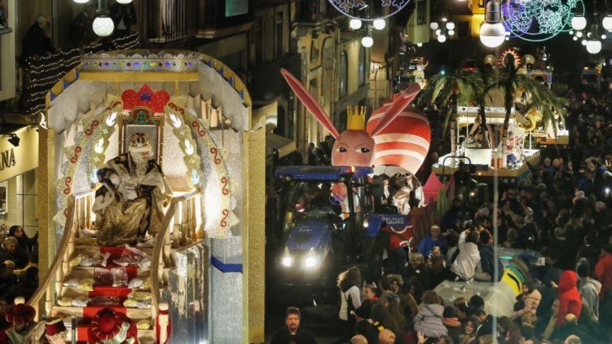 La carroza de Melchor en Tarragona.