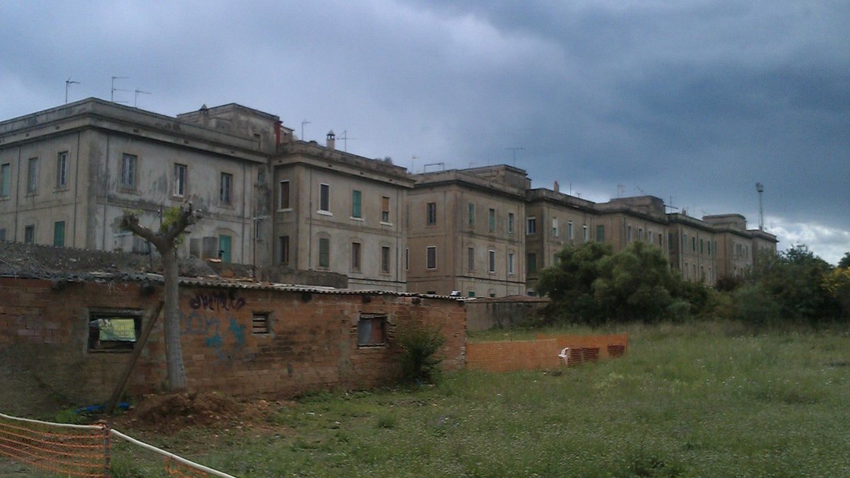 Los pabellones del barrio ferroviario.