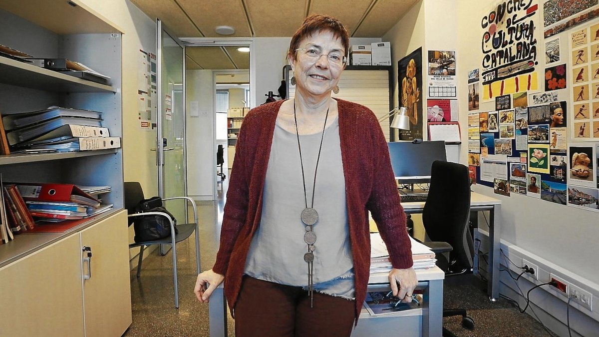 Dolors Comas d’Argemir en su despacho de la URV, donde es catedrática de antropología social y cultural.