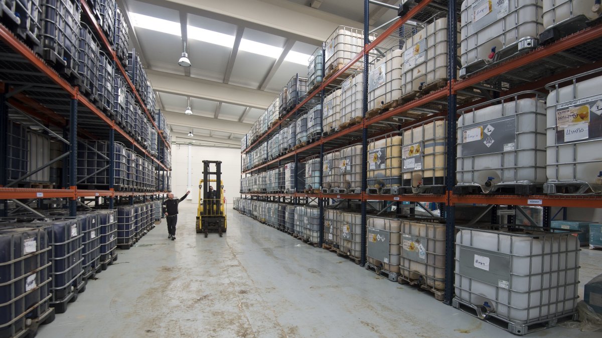 Zona de almacenaje de la nave. 