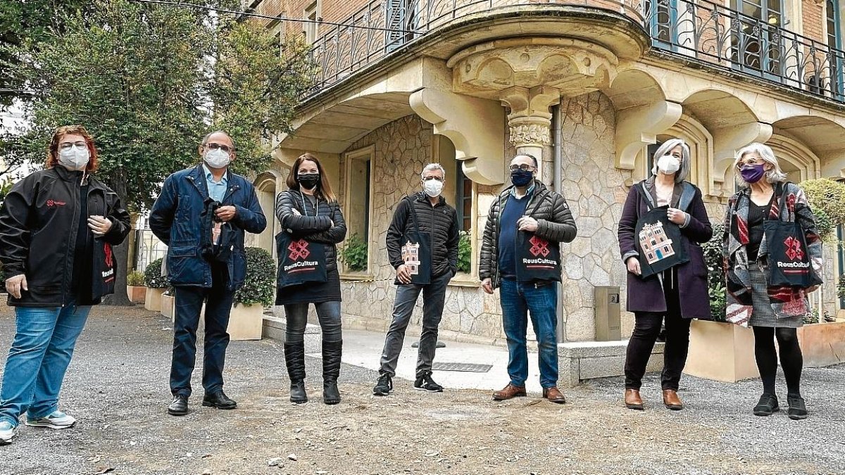Imagen del equipo involucrado en el Institut Municipal Reus Cultura, ayer en la Casa Rull.
