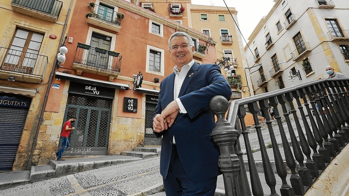 Pau Ricomà, el pasado viernes, en la Baixada de la Misericòrdia antes de la entrevista que concedió al ‘Diari de Tarragona’.