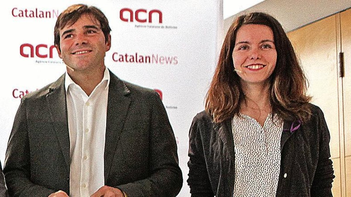 Dídac Nadal y Carla Aguilar-Cunill, en una imagen de archivo.