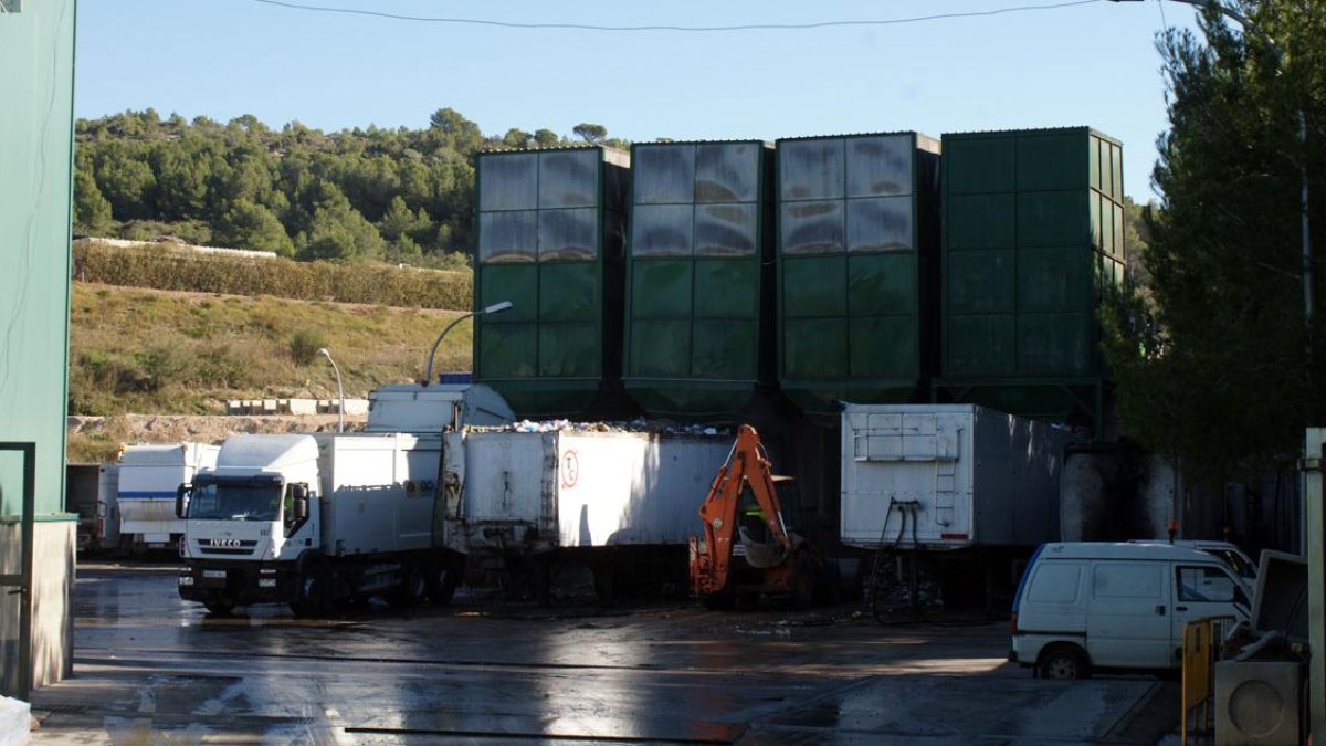 La planta de transferencia de basuras de Calafell.
