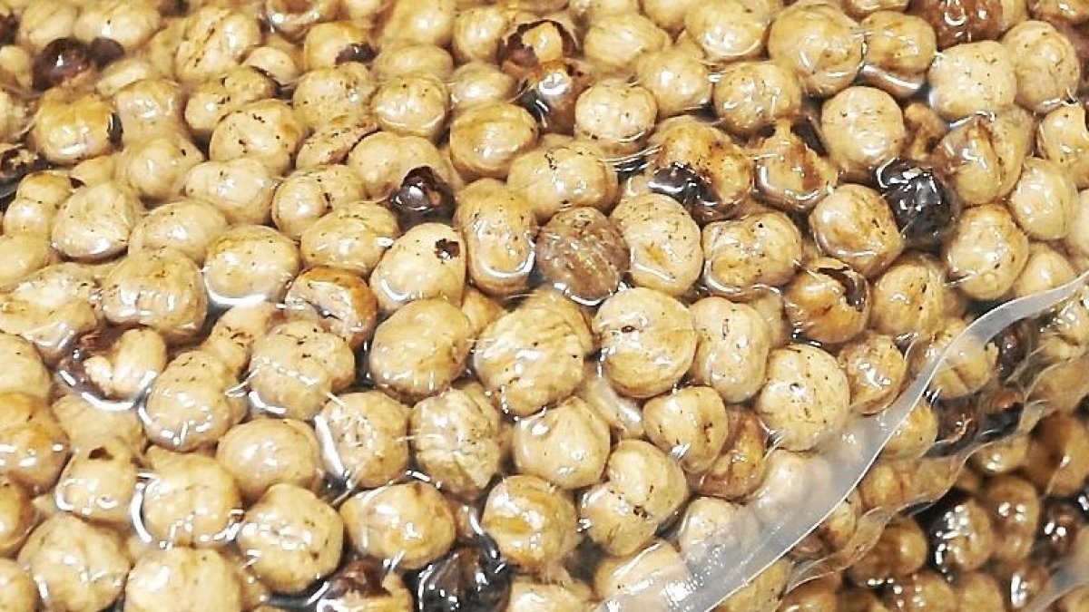 Detalle de las avellanas ecológicas que El Celler de Can Roca ha seleccionado para su proyecto ‘Gastronomía sostenible’.