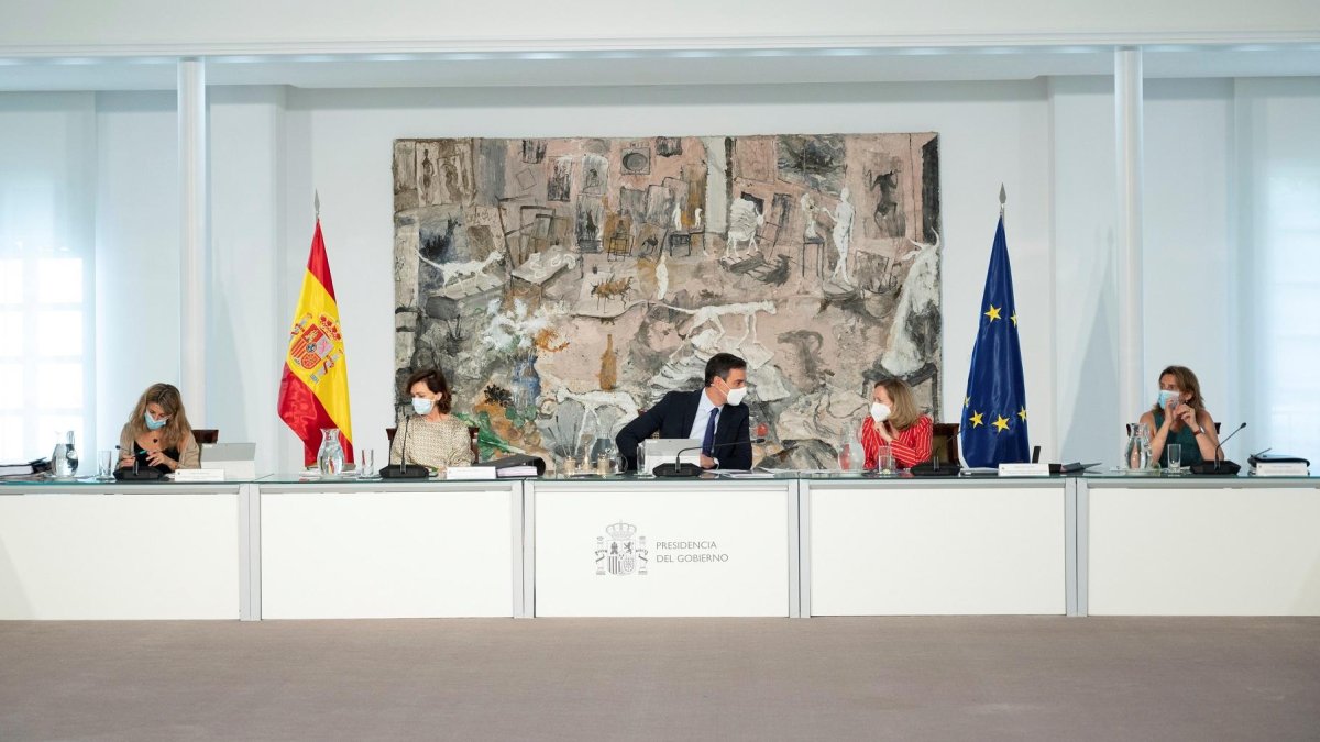 Reunión del Consejo de Ministros celebrado este martes en Moncloa.
