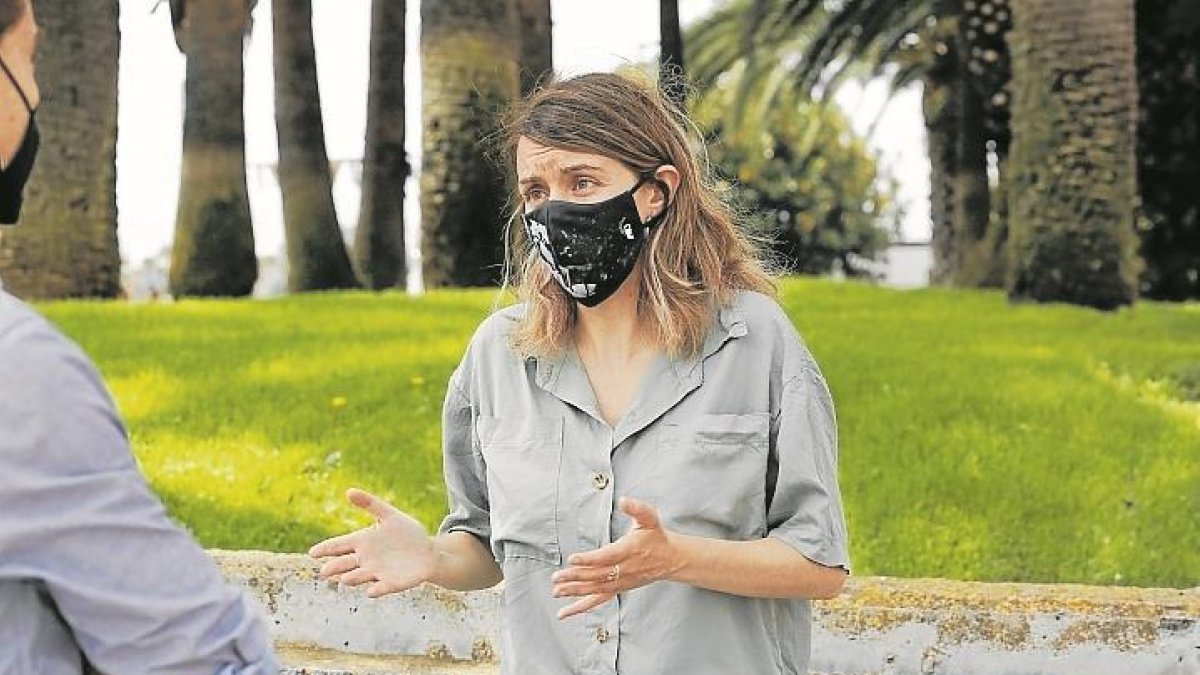 Aguilar, el jueves, conversando con el ‘Diari’.