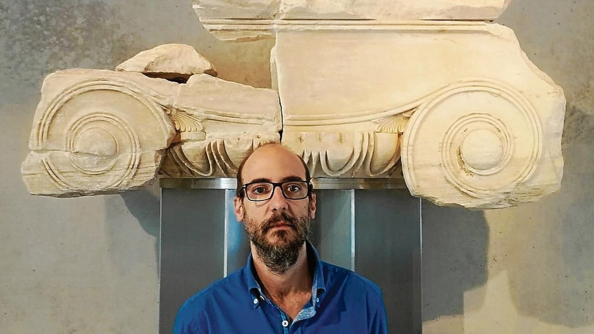 Jacobo Vidal, en un viatge a Grècia amb alumnes el gener de l’any passat.