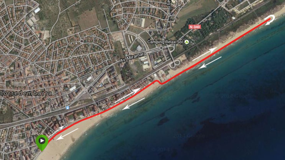 Recorrido por el Passeig Marítim (2.600m)