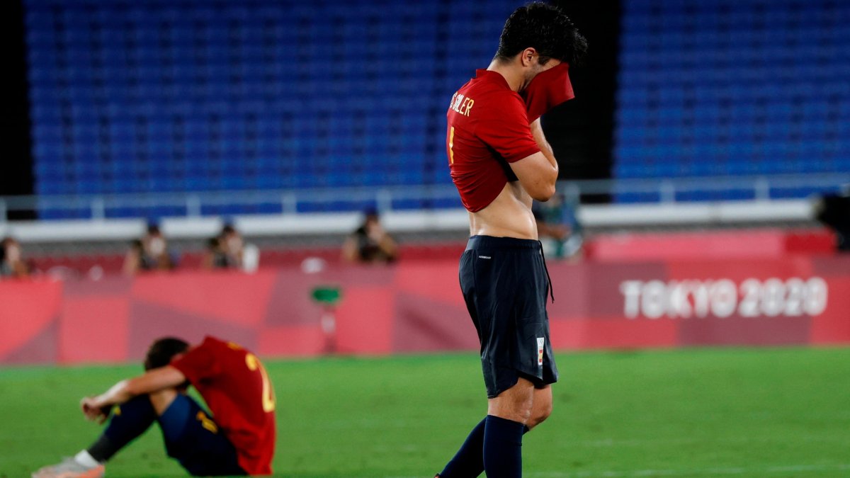 Carlos Soler tras perder la final ante Brasil.