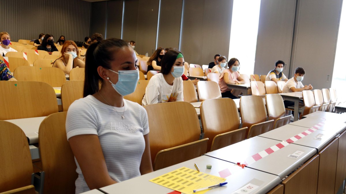 Los protocolos anticovid vuelven a marcar los exámenes de Selectividad. ACN