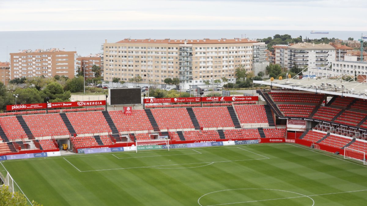 Imagen del estado actual del Nou Estadie esta temporada.