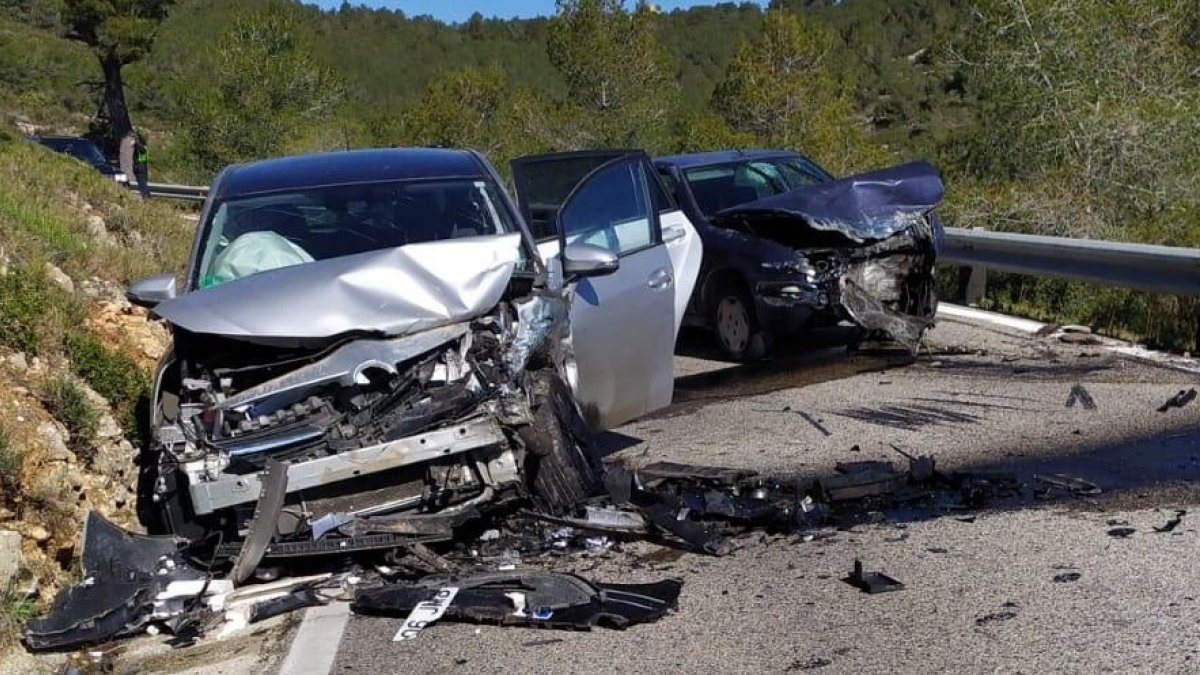 Imagen de archivo de un accidente en Terres de l'Ebre. DT