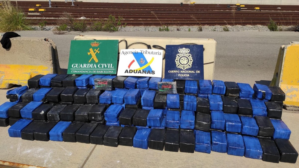 Imagen de la droga confiscada en el operativo. Cedida