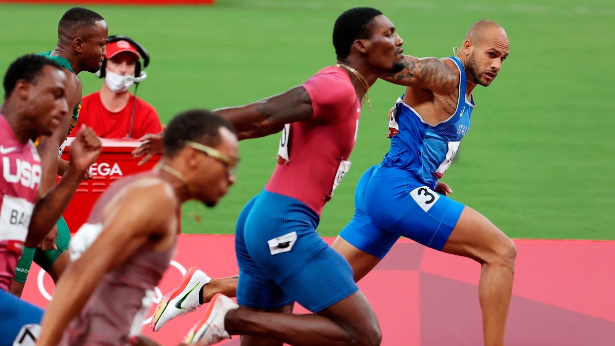El atleta italiano superó a Kerley y de Grasse en la prueba reina de los Juegos Olímpicos.