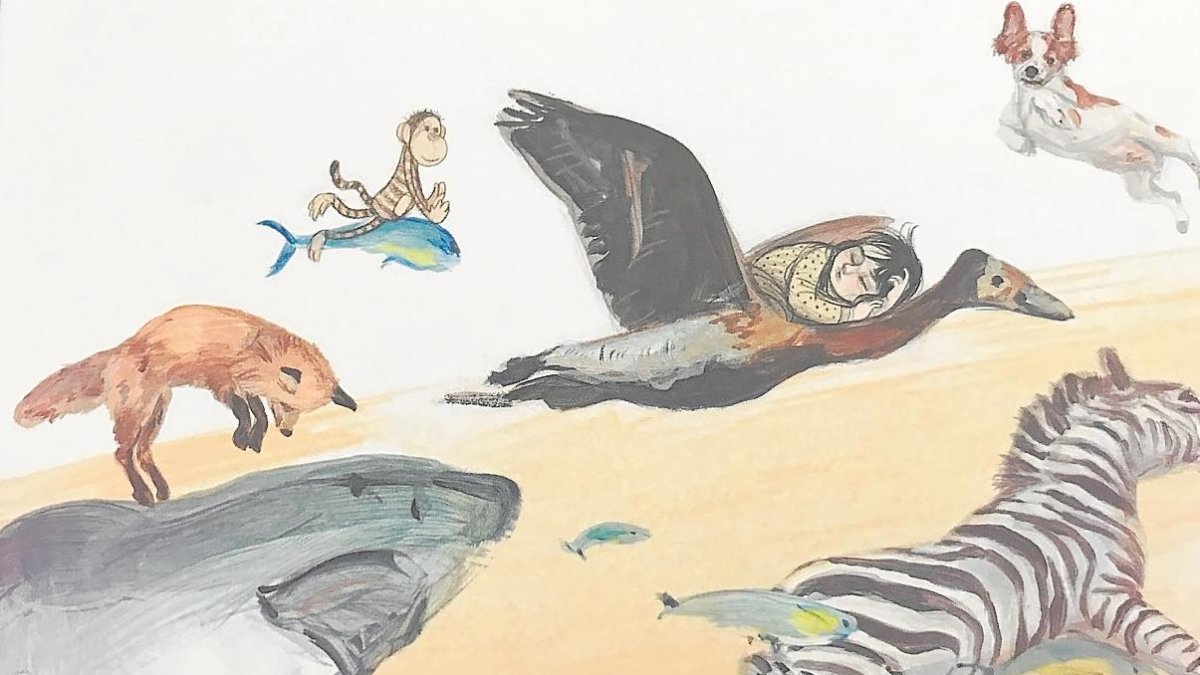 Detalle de los animales ilustrados por Noemí Villamuza y Marta Bercebal.