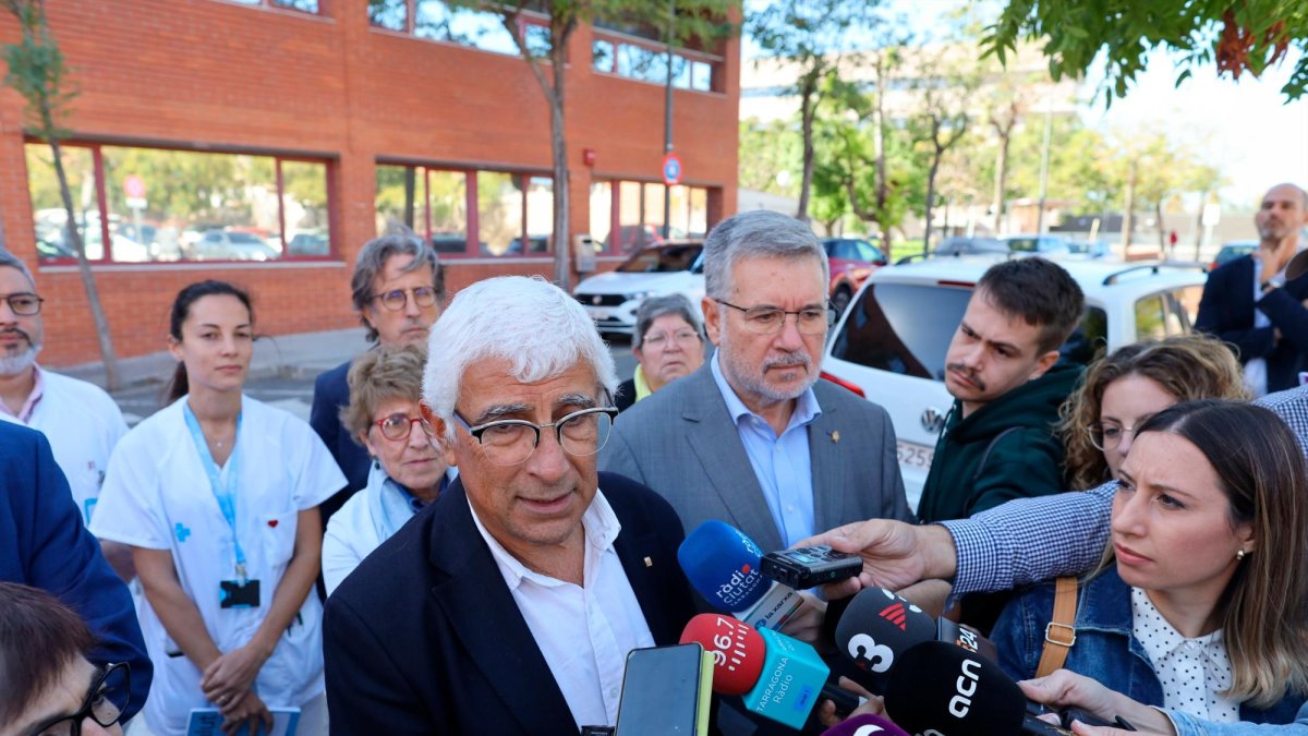 El conseller Manel Balcells, ayer, en su primera visita como representante de la Generalitat en Tarragona.