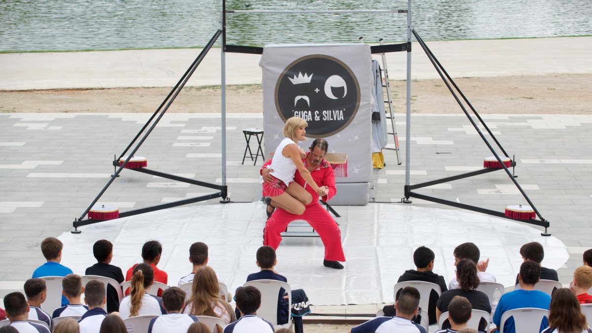 La Cia. Guga & Silvia presentó ayer ‘Here we go!’.