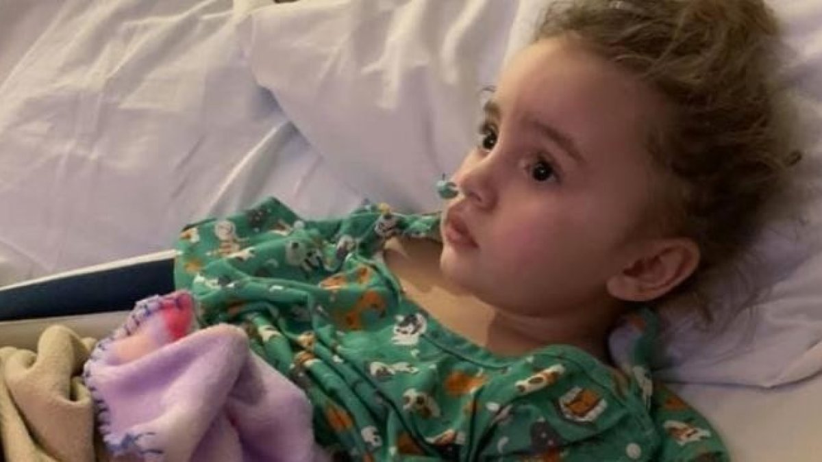 Jade DeLucia, de 4 años, en una imagen compartida por su madre en Facebook. FACEBOOK