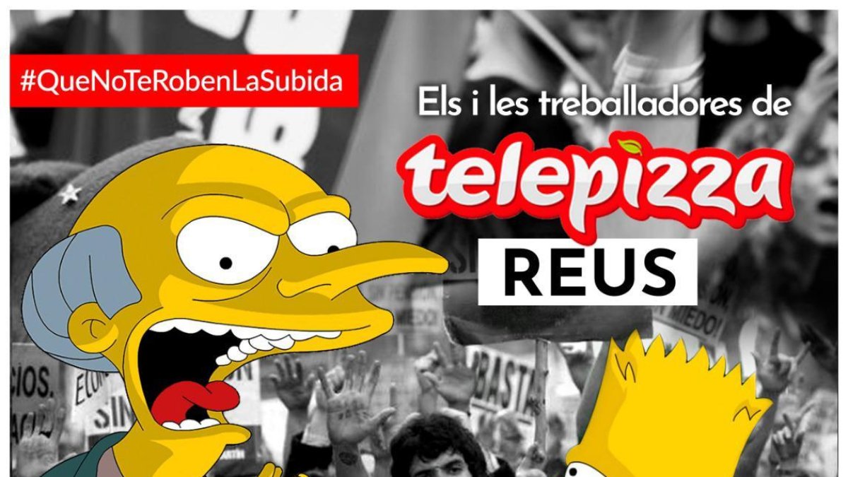 Los trabajadores de Telepizza Reus convocan una huelga