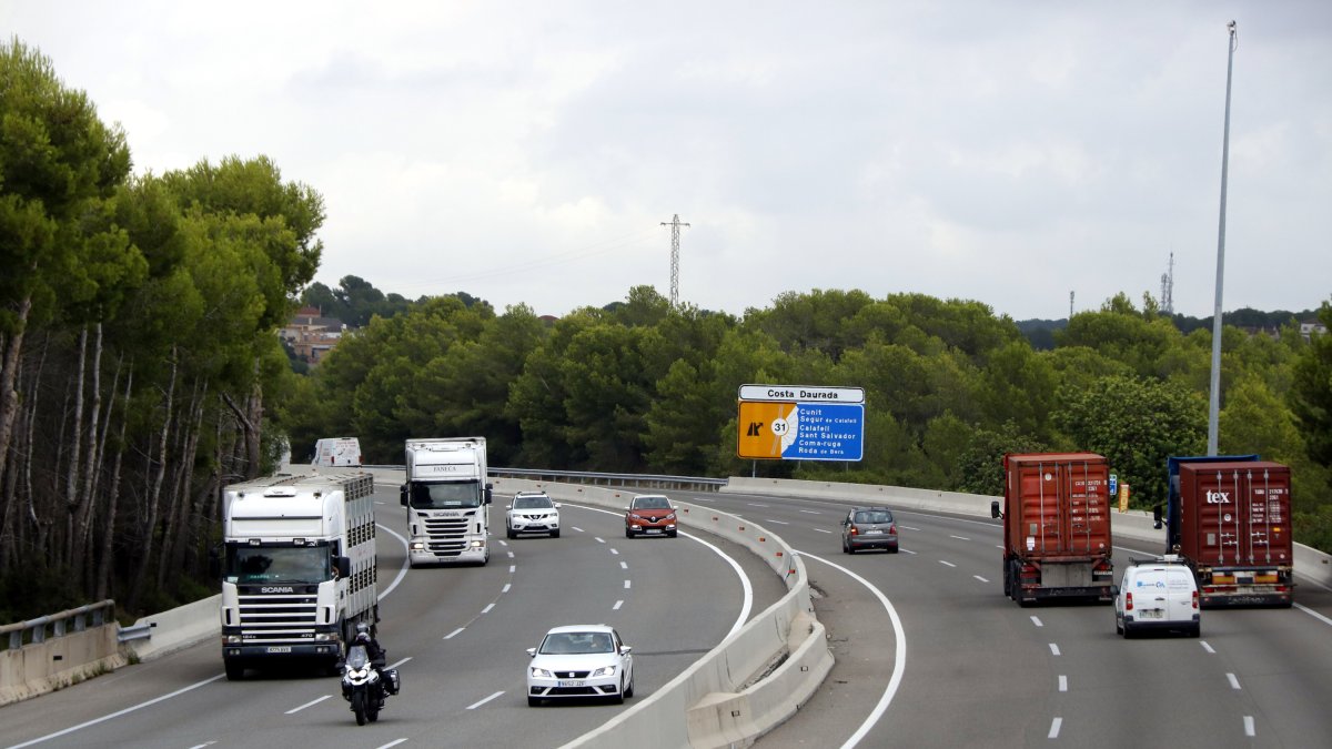 Imagen de archivo de la AP-7 a su paso por Roda de Berà.