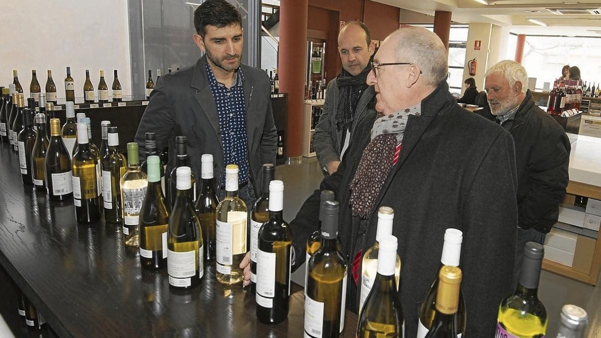 El secretari d’Empresa i Competitivitat, Joan Aregio, ahir a la seu de la DO Terra Alta.