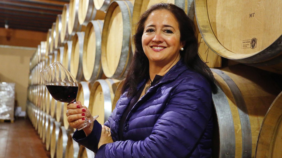 Merche Dalmau, a la seva bodega.