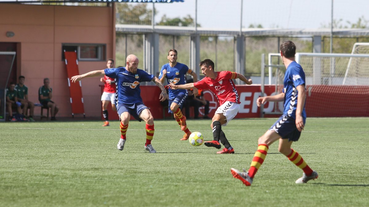 Sergio Montero en un partido ante el Vilafranca.