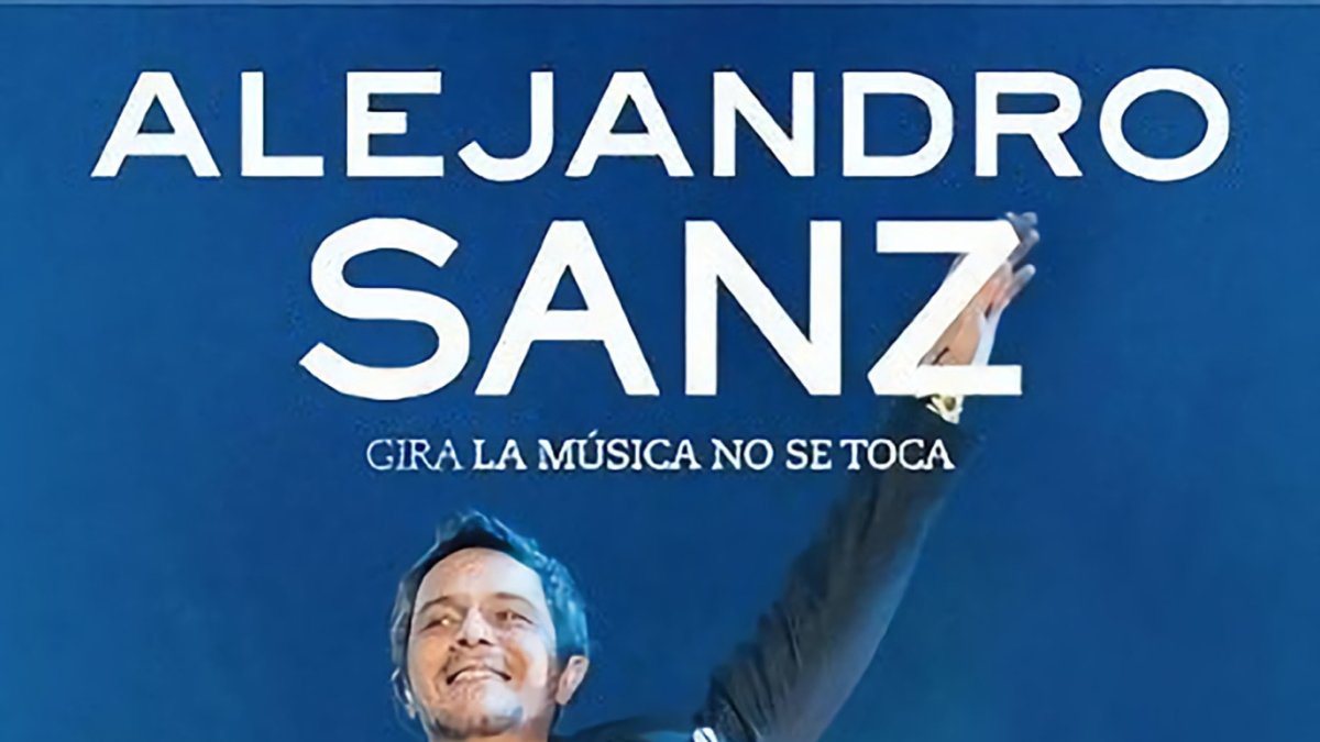 El cartel del concierto de Alejandro Sanz en Tarragona que no se celebró.