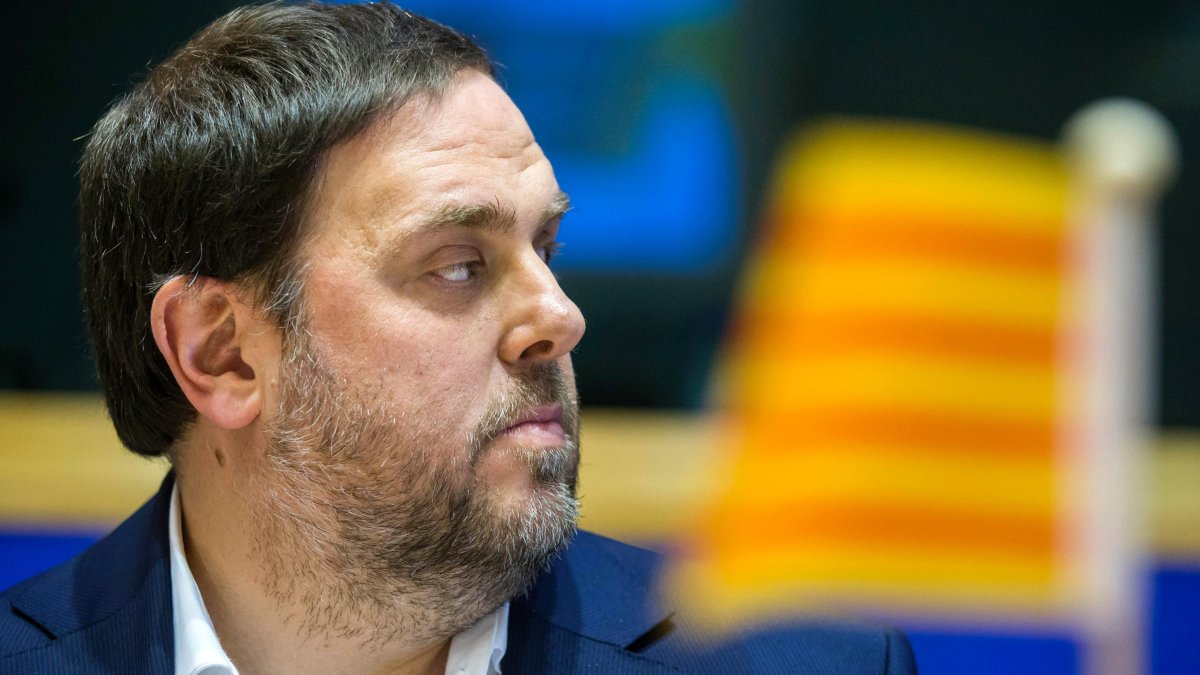 Oriol Junqueras, en el Parlamento Europeo en una imagen de archivo.
