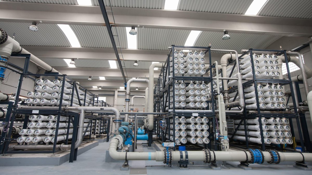 Imagen de la planta regenedora de agua de Aitasa.