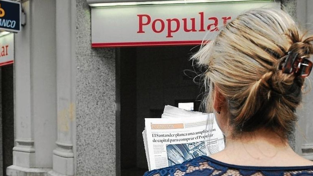 Una inversora del Popular en Reus. Llegó a un acuerdo y recibió una serie de títulos por parte del Santander.