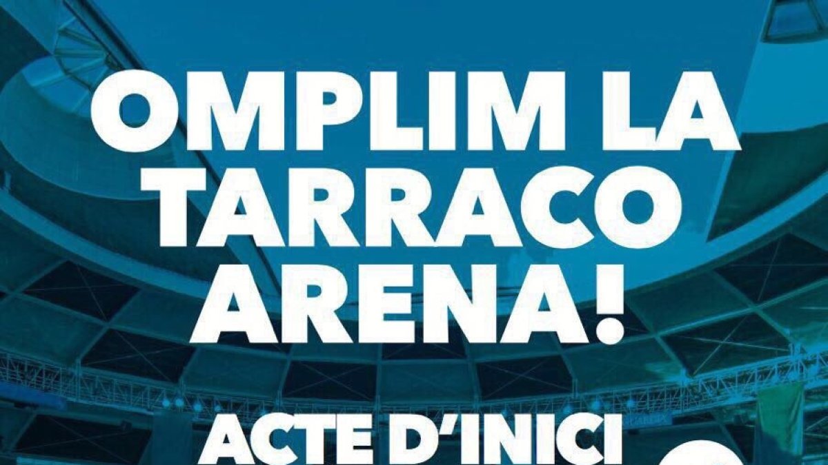 El cartel que anuncia el acto de mañana en la TAP.