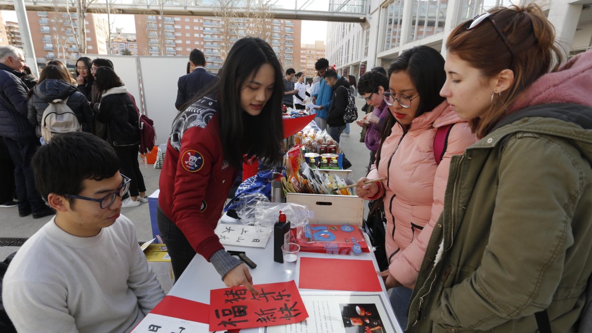 Imagen de la celebración del año nuevo chino el año pasado en el Campus Catalunya.
