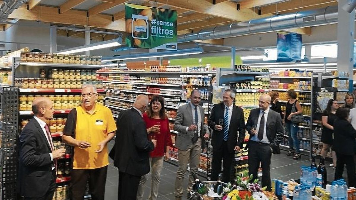 Imatge de la inauguració, ahir a la tarda.