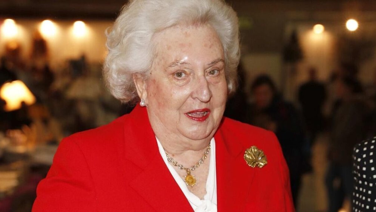 Pilar de Borbón, hermana del rey emérito Juan Carlos I.